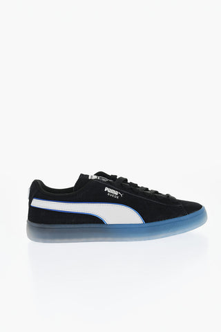 PLAYSTATION 로우 스웨이드 스니커즈 투명 밑창