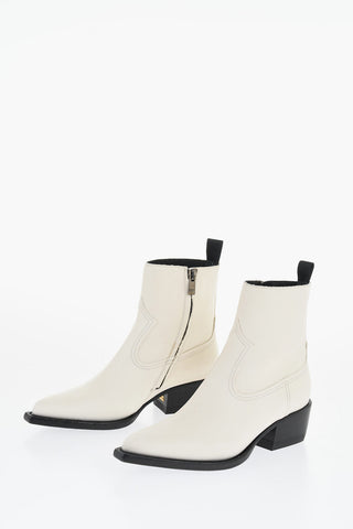 Texanische Lederstiefel mit spitzer Spitze 5,5 cm