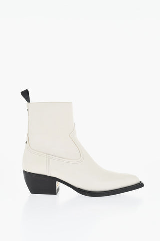 Texanische Lederstiefel mit spitzer Spitze 5,5 cm