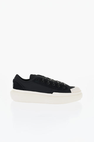 ADIDAS Solid Color Leather AJATU Low-Top Sneakers with Contrast Sole