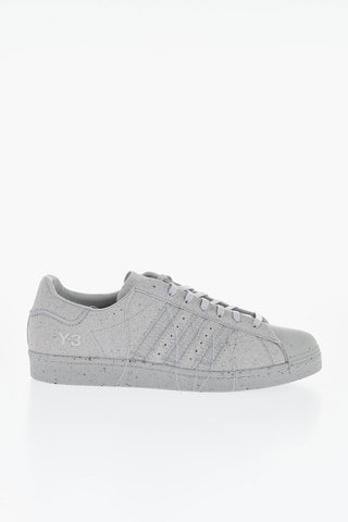 ADIDAS Solid Color Y-3 SUPERSTAR Low Top Sneakers with Fringes