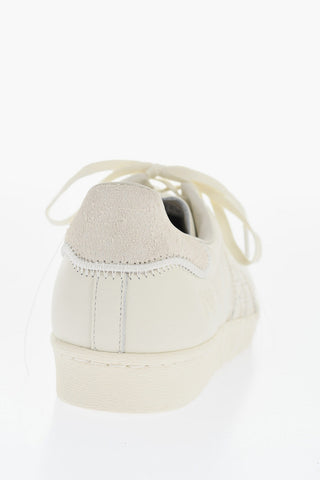 ADIDAS Leather Y-3 SUPERSTAR Low Top Sneakers with Fringes