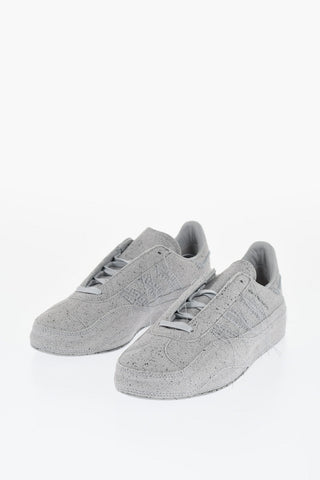 ADIDAS Faux Leather Low-Top Sneakers with Fringes Details