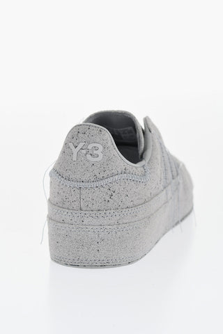 ADIDAS Faux Leather Low-Top Sneakers with Fringes Details