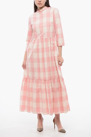 Long Checked Dress