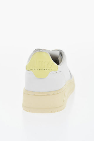 Leather MEDALIST Low Top Sneakers with Contrasting Detail