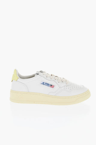 Leather MEDALIST Low Top Sneakers with Contrasting Detail