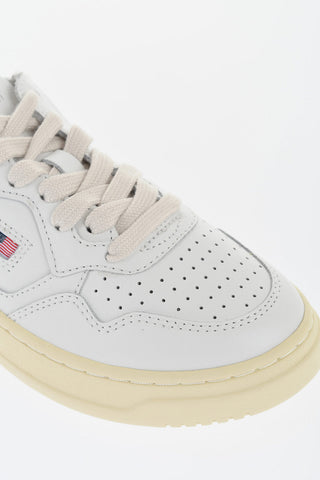 Leather MEDALIST Low Top Sneakers with Contrasting Detail