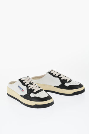 Two-Tone Leather Sabot