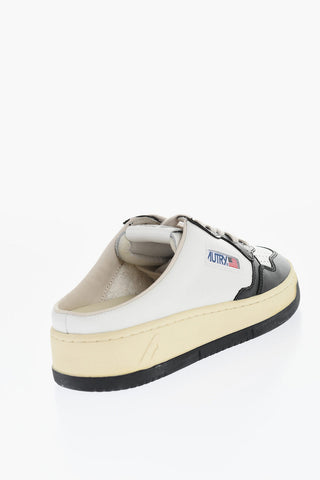 Two-Tone Leather Sabot