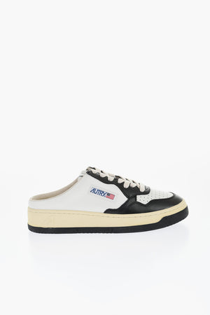 Two-Tone Leather Sabot
