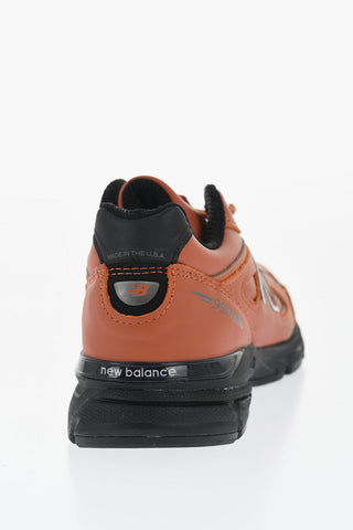 Leather 990v4 Low Top Sneakers