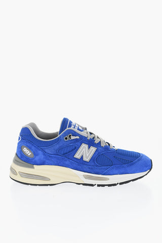 Suede and Fabric 991v2 Low Top Sneakers