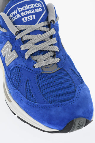 Suede and Fabric 991v2 Low Top Sneakers