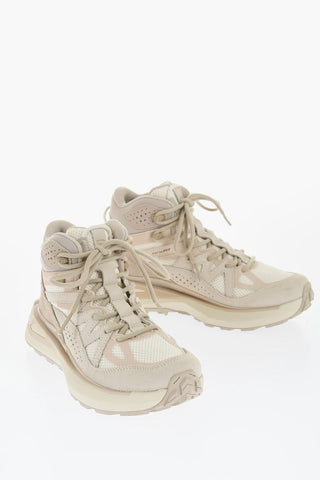 Suede and Fabric Two Tone ODYSSEY High Top Sneakers
