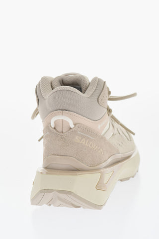 Suede and Fabric Two Tone ODYSSEY High Top Sneakers