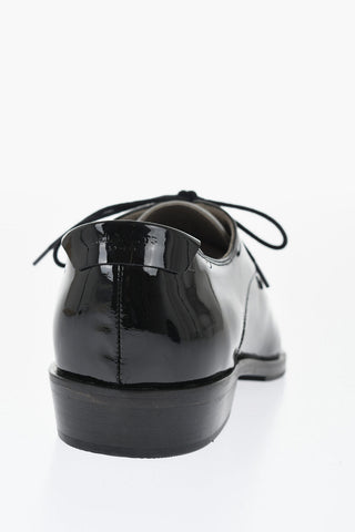 Vinyl Two-Toned Leather Derby Shoes