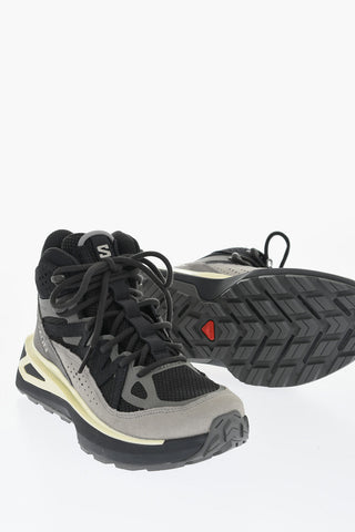 Sneakers Alte ODYSSEY In Suede e Tessuto Bicolore