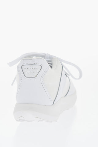 COMME DES GARCONS Tech Fabric Low Sneakers with Leather Detail