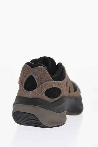 Fuzzy Suede Two-Tone Low-Top Sneakers