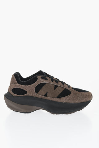 Fuzzy Suede Two-Tone Low-Top Sneakers
