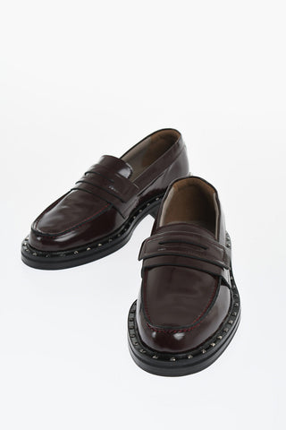 Patent Leather DALIAS Penny Loafers with Studs