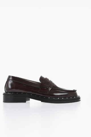 Patent Leather DALIAS Penny Loafers with Studs