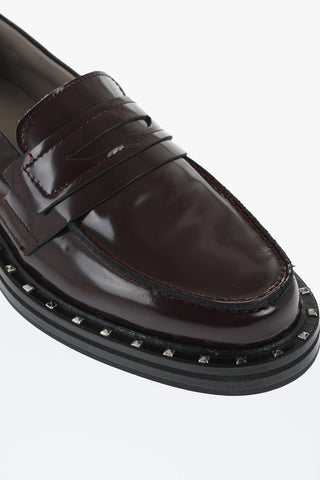 Patent Leather DALIAS Penny Loafers with Studs