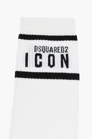 ICON Ribbed Long Socks with Contrasting Details