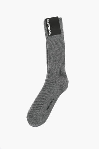 Wool Blended Ribbed Socks