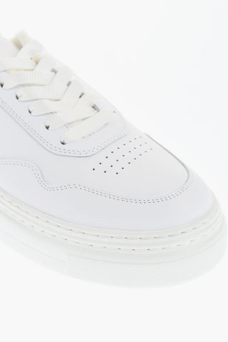 Solid Color Leather ETIENNE Low Top Sneakers
