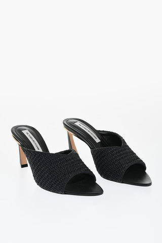 Raffia Mules AVON with Gold Detail 7,5cm