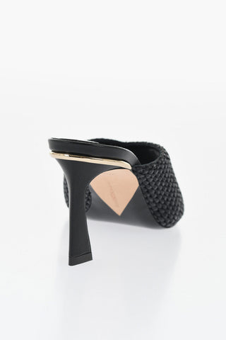 Raffia Mules AVON with Gold Detail 7,5cm