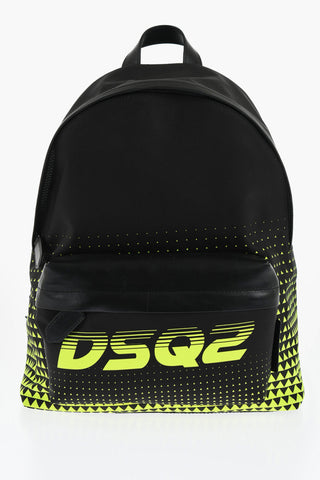 Two-Tone Backpack with Leather Trims