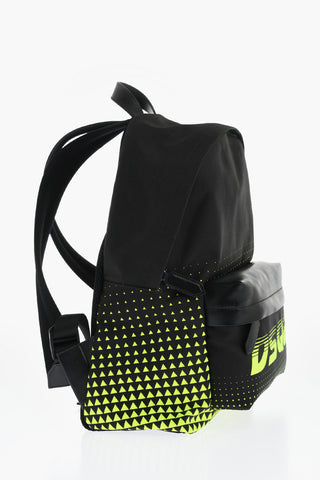 Two-Tone Backpack with Leather Trims