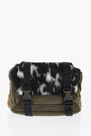 Belt Bag with Fur and Ponyfur Details