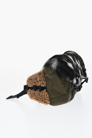 Belt Bag with Fur and Ponyfur Details