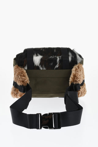 Belt Bag with Fur and Ponyfur Details