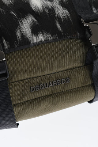 Belt Bag with Fur and Ponyfur Details