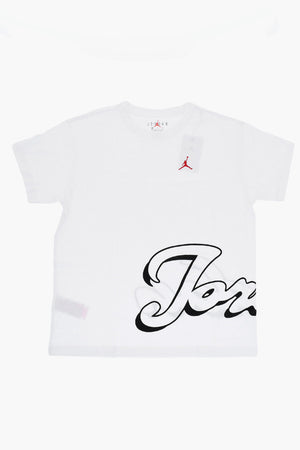 AIR JORDAN Einfarbiges Rundhals-T-Shirt mit gedrucktem Logo