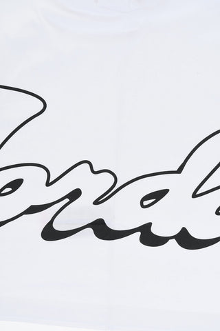 AIR JORDAN Solid-Color Crewneck T-Shirt with Printed Logo