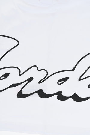AIR JORDAN Solid-Color Crewneck T-Shirt with Printed Logo