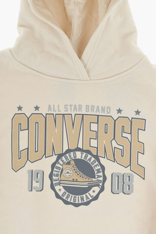 ALL STAR CHUCK TAYLOR Felpa Hoodie in Cotone Felpato Stampata