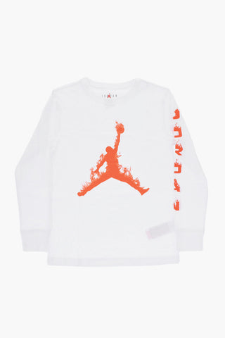 AIR JORDAN Langärmeliges Rundhals-T-Shirt mit Frontprint