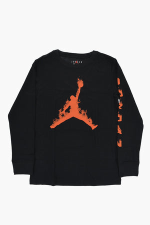 AIR JORDAN Langärmeliges Rundhals-T-Shirt mit Frontprint