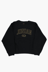 AIR JORDAN 루렉스 크루넥 스웨트셔츠 골드 로고