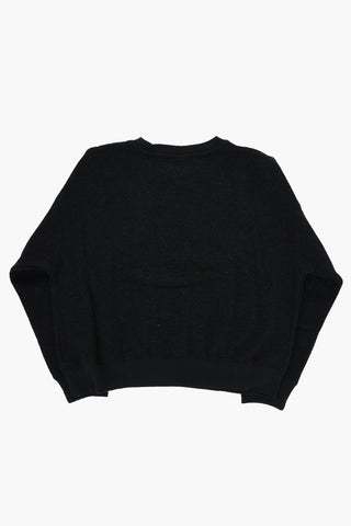 AIR JORDAN Lurex Crewneck Sweatshirt with Gold Logo