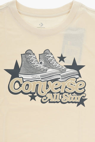 ALL STAR Cotton-Blend Crewneck T-Shirt with Embossed Logo