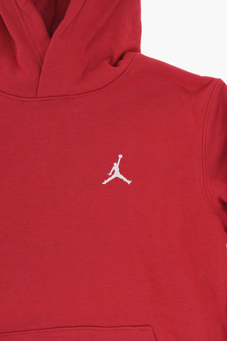 AIR JORDAN Solid-Color Hoodie with Embroidered Logo