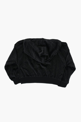 Quilted Velour Hoodie And Joggers Set COZY